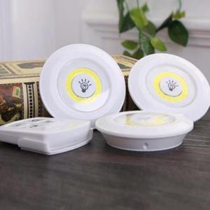 [데코] KC인증 원형 LED 터치등 리모콘 무드등 3P M10012