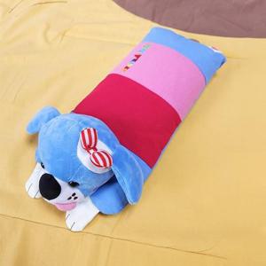 [데코] 매직크린 리본강아지 메밀베개 블루