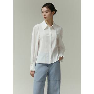 [잇미샤][잇미샤] 버튼 포인트 블라우스(ITP3WBL740)_DG