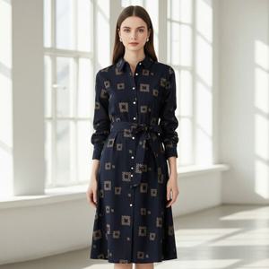 [리블리크]마코 카라 패턴 원피스_RF1OP009