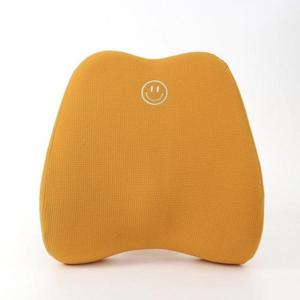 [데코] 스마일 메모리폼 의자 등받이 쿠션 옐로우 등쿠션