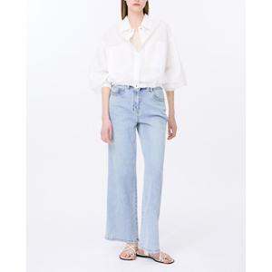 [쉬즈미스]밴딩 와이드 데님팬츠 SSMSLP22070