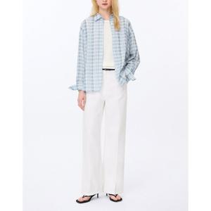 [쉬즈미스]체크 박시 셔츠 SWWSTP22210