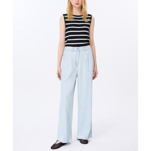 [쉬즈미스]핀턱 와이드 데님팬츠 SSMSLP22130