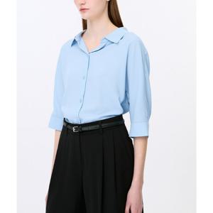 [쉬즈미스]루즈 오픈 칼라 셔츠 SWWSTP22020