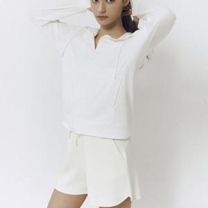 [지오다노] 여자 봄 여름 가을 스트레치 싱글메쉬 후드집업 655032