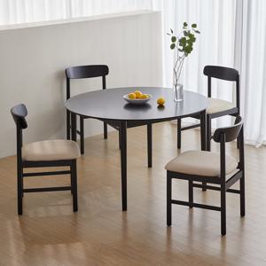 베스트리빙 하이디 모노 알로 4인(1000) 원형 원목 카페 인테리어 식탁세트/의자 4