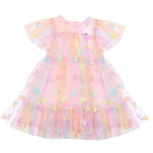 [프렌치캣(백)]핑크  하트 샤 원피스 (Q52DKO220)