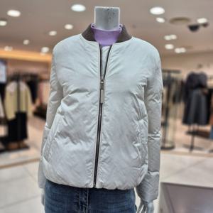 [데코]상아 니트넥  구스다운 숏 패딩점퍼P1F42OJP040_DG