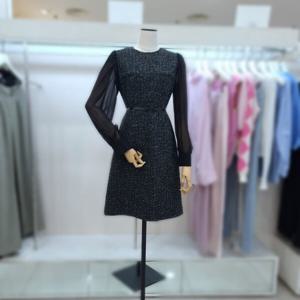 [잇미샤][잇미샤] 볼륨 슬리브 트위드 원피스(ITP9YOP300)_DG