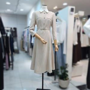 [잇미샤][잇미샤] 탈착 카라 벨티드 플레어 원피스(ITP9YOP880)_