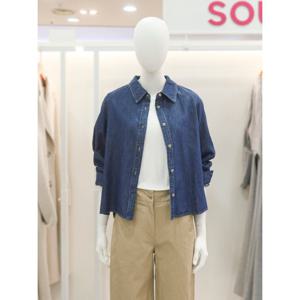 [숲]카라 데님 셔츠(SCXLS22)_DG