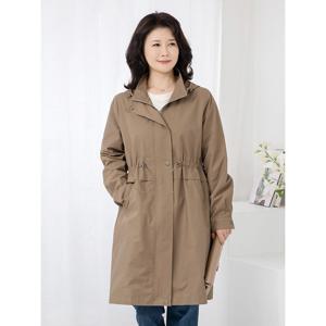 [모슬린]엄마옷 후드 면 롱 사파리 점퍼 613FGH576 마담/중년여