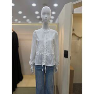 [플라스틱아일랜드]핀턱 레이스 블라우스 PS1WB782_DJ