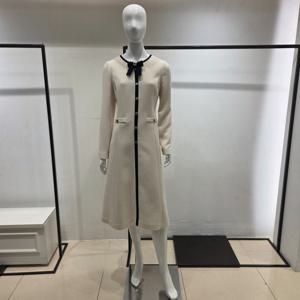 [미니멈]배색 리본 플레어 원피스 M1AGWO1950LEA_BP