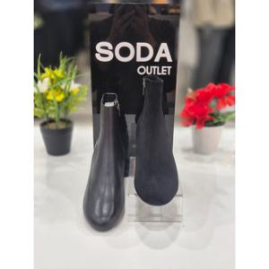 [소다][소다] 여성 스판 앵클 부츠 라인 FLB507B_DG