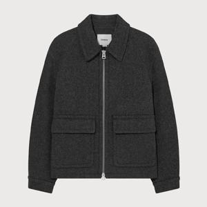 [커버낫]커버낫 울 집업 하프코트 차콜 CO2504CT03CH