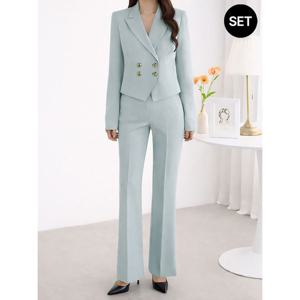 [모리스커밍홈][SET]더블 버튼 테일러드 정장 셋업_M2602SE013A