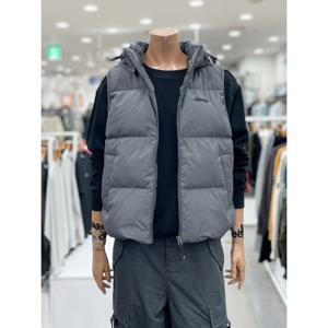 [지프]남녀공용 탈부착 후드 다운베스트(JQ4JPU692_DG)