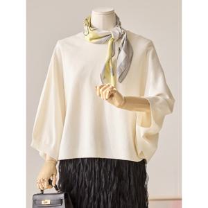 [커스텀에이블]페미닌 라운드 숄니트_T2602KN031A