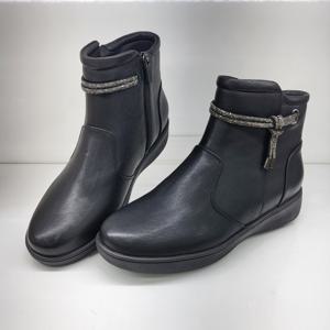 [에스콰이아]여성 와이드핏 컴포트 앵클 부츠 PFWBS884BK