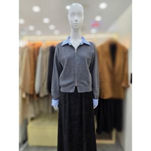 [플라스틱아일랜드]면카라믹스 집업 가디건 PR7XC0G0_DJ