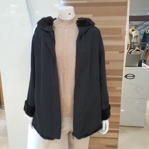 [엠씨]멋스러운  밍크넥위즐패딩코트 M54E002_BP