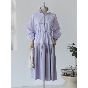 [커스텀에이블]네츄럴 플리츠 스트링 원피스_T2602OP009A