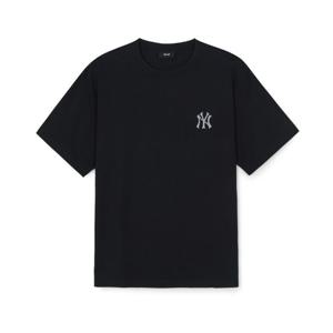 [MLB] (3ATSM0663-50BKS) 빈티지 데님라이크 모노그램 빅럭스 오버핏 반팔 티셔츠