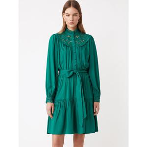 [썬쿠][썬쿠] 아일렛 펀칭 벨티드 원피스(SN71C9OPS31X)