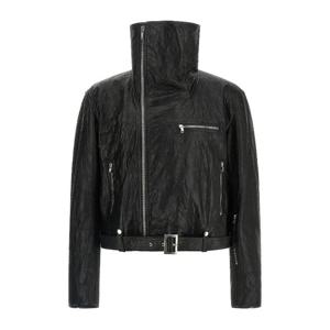 릭오웬스 드라큐바이커 해머드 가죽 재킷 RR01F2766LBE 09