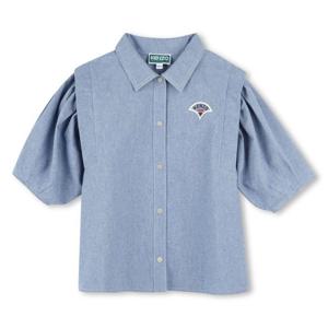 [겐조키즈][EAST WEST] 종이학 프린트 퍼프 소매 블라우스 Z255AGB111