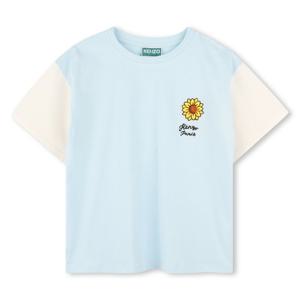 [겐조키즈][SUNFLOWER]썬플라워자수소매배색티셔츠Z255AGT423