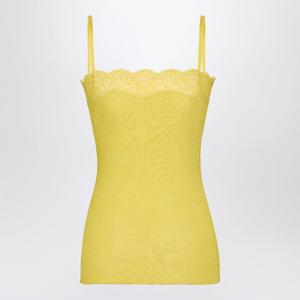 생로랑 스캘러폴드 레이스 실크 저지 탱크 탑 859373Y37SM 3530