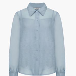 [케네스레이디]몰키드 시어 블라우스 EVWBLQA9701