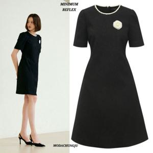 [미니멈]MD 플라워 브로치 미디 원피스  MD MYBAWO5060_CJ