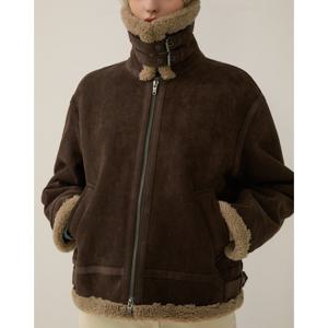 [리스트][LIST] 오버핏 무스탕 집업 자켓_TWUJKP82020