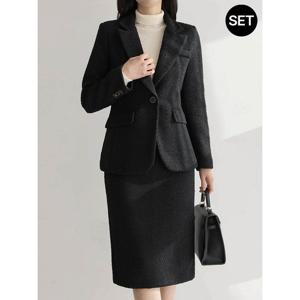 [모리스커밍홈][SET]모던 정장 자켓 스커트 셋업_M2512SE094D
