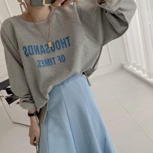 [옷은날개] 내추럴 빈티지 무드 레터링 맨투맨 SSH-177