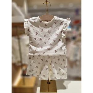 (밍크뮤10) 26SS 신상 HK(IV)모노플라워프릴티셔츠팬츠SET (S3631433213)