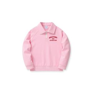 디스커버리키즈긴팔티 XQD DKTR15041-PKS 키즈 바시티 트레이닝 반집업 맨투맨