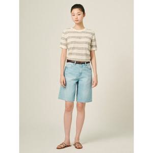 [빈폴레이디스]A라인 데님 쇼트 팬츠  스카이블루 (BF5425C05Q)