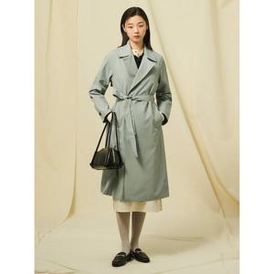 [빈폴레이디스]벨티드 롱 트렌치 코트  스카이블루 (BF523TC02Q)