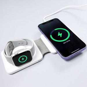 무선충전기 맥세이프 휴대용 폴딩 3in1