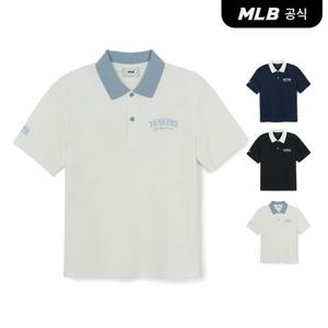 [MLB공식] 26SS 공용 베이직 스몰레터 컴포터블핏 카라 티셔츠 (3 COLOR) 3APQB0263