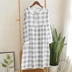 [강물처럼]아이우먼 체크패턴잠옷원피스 DT7167M008 빅사이즈 (5