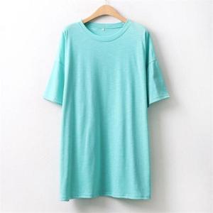 [강물처럼]아이우먼 코튼면슬러브반팔티 WW9346M008 빅사이즈 (5