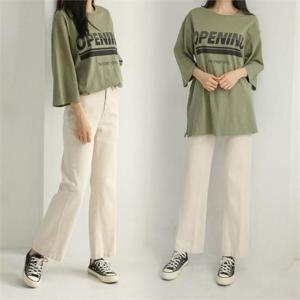 [강물처럼]위쉬몰 WB 오프닝트임롱박스티(A618H008) 빅사이즈 (5