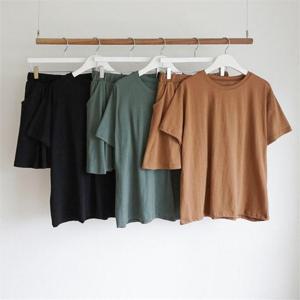 [강물처럼]빅사이즈사랑해요 A607L008 내추럴팬츠스커트세트 EM