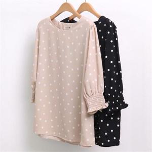 [강물처럼]빅사이즈사랑해요 4996L009 델리 도트 블라우스 NB (6